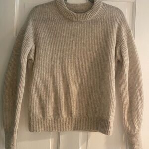 Everlane Women's Crewneck Sweater in Light Taupe
